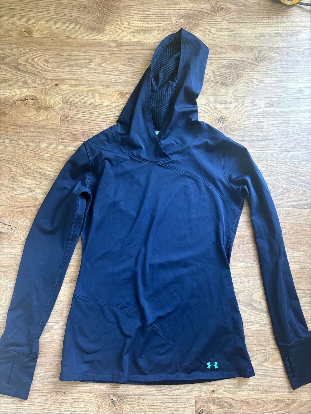 Under Armour Women's Navy Athletic Hooded Pullover, Size Medium